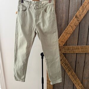 Zara The Slim Cropped Pant women pale green/sage-Size 29 women